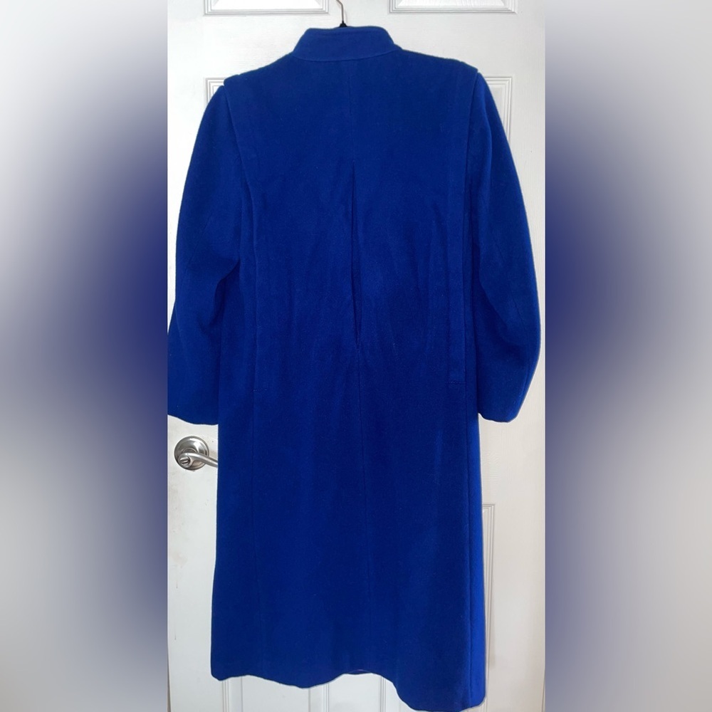 Forecaster of Boston Vintage 100% Women's Double-Breasted Coat in Royal Blue - Picture 2 of 6